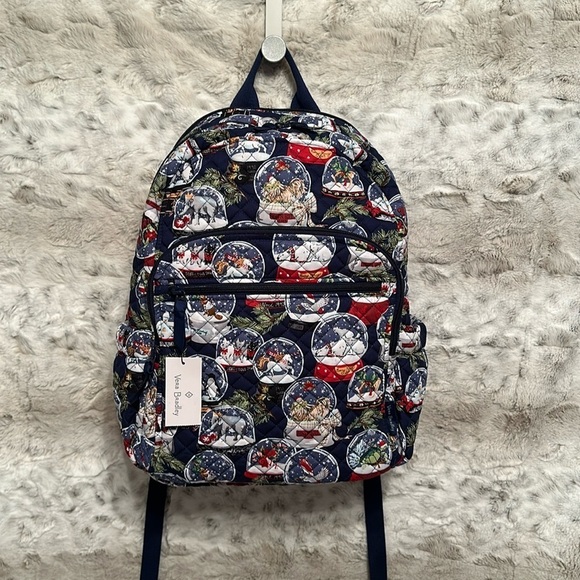 NWT Vera Bradley Snow Globe Campus Backpack - Picture 1 of 7